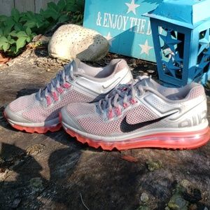 Pink and silver Nike Air Max
